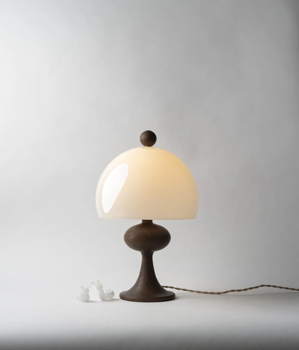 JH Bobine Lamp in Walnut — Jessica Helgerson Interior Design